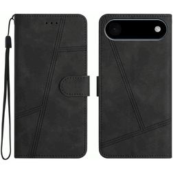 Mobigear Stitch iPhone Air Étui Portefeuille - Noir