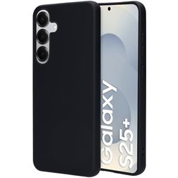 Mobiparts Coque Samsung Galaxy S25 Plus Coque arrière en Silicone - Noir