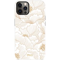 MIO Coque iPhone 12 Pro MagSafe Coque arrière Rigide - White Roses