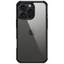 Valenta Full Cover Coque iPhone 16 Pro Max Coque arrière en Verre trempé Anti-Chocs - Noir