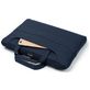 Mobigear Denim Zipper Sac à bandoulière Ordinateur portable 13 - 14 Pouces Sacoche ordinateur - Bleu Marin