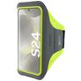Mobiparts Comfort Fit Brassard Téléphone Samsung Galaxy S24 Brassard Coque de Sport en Neoprène - Neon Green