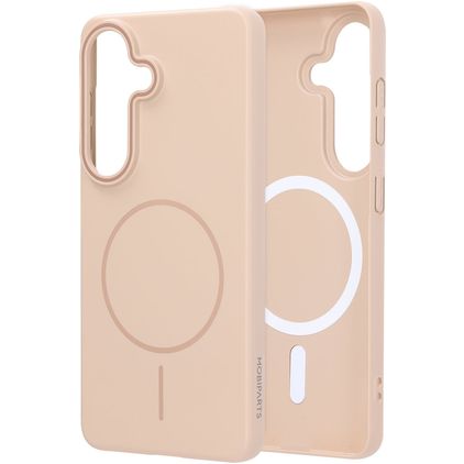 Mobiparts Slim Line Samsung Galaxy S26 MagSafe Plastique rigide Coque arrière - Dune Sand
