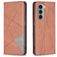 Mobigear Rhombus Slim Housse Motorola Moto G200 5G Etui - Marron