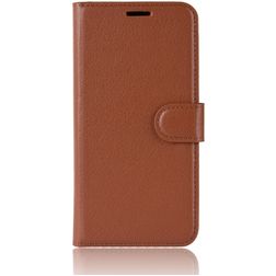 Mobigear Classic Housse Samsung Galaxy A6 Plus (2018) Etui Porte-Monnaie - Cognac