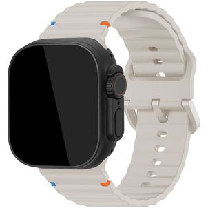 Mobilize Buckle Bracelet Silicone Apple Watch Fermeture boucle ardillon - 49/46/45/44 mm - Lumière stellaire