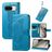 Mobigear Butterfly Housse Google Pixel 8 Etui Porte-Monnaie - Bleu