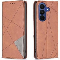 Mobigear Rhombus Slim Housse Samsung Galaxy S26 Etui - Marron