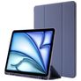 Mobigear Tri-Fold Gel Coque iPad Air 11 Pouces (2025) Etui en TPU,Similicuir + Porte-crayon - Violet