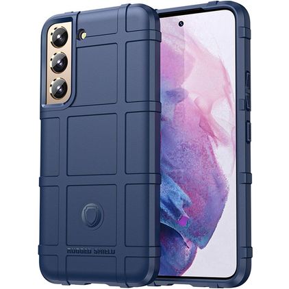 Mobigear Rugged Shield Coque Samsung Galaxy S24 Plus Coque arrière en TPU Souple Anti-Chocs - Bleu