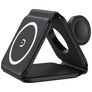 Valenta 3-in-1 - Chargeur Qi Wireless 2.5W 2A - Noir
