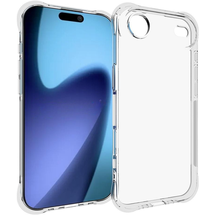 Mobigear Cushion Coque Transparente iPhone Air Coque arrière en TPU Souple - Transparent