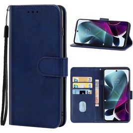 Mobigear Wallet Housse Motorola Moto G200 5G Etui Porte-Monnaie - Bleu