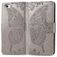 Mobigear Butterfly Housse iPhone 16e Etui Porte-Monnaie - Gris