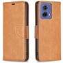 Mobigear Excellent Housse Motorola Moto G85 Etui Porte-Monnaie - Cognac