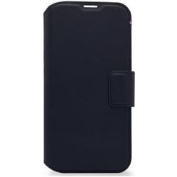 Decoded Detachable Wallet Housse iPhone 14 Plus Etui avec Coque Détachable en Cuir Véritable Porte-Monnaie - Steel Blue