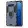 Mobigear Armor Ring Coque Samsung Galaxy S10 Coque arrière Rigide Anti-Chocs avec Anneau-Support - Bleu Marin