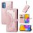 Mobigear Mandala Housse Samsung Galaxy M52 Etui Porte-Monnaie - Rose doré