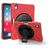 Mobigear SureGrip XGuard Coque iPad Air 11 Pouces (2025) Coque arrière en Plastique rigide,Silicone + Porte-crayon + Bandoulière + Support Amovible - Rouge
