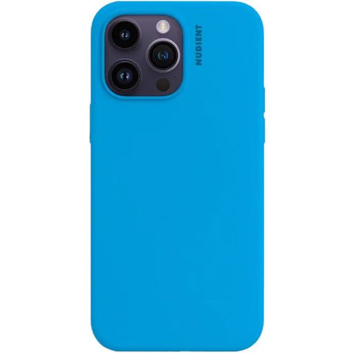 Nudient Base Coque iPhone 14 Plus Coque arrière en Silicone - Vibrant Blue
