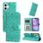 Mobigear Sunflower Housse iPhone 17 Etui Porte-Monnaie - Vert