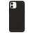 Valenta Snap Luxe iPhone 12 Mini Cuir véritable Coque arrière - Noir