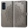 Mobigear Mandala Housse Samsung Galaxy A16 Etui Porte-Monnaie - Gris