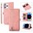 Mobigear Zipper Housse iPhone 14 Pro Max Etui Porte-Monnaie - Rose doré