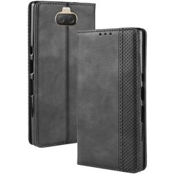 Mobigear Sensation Housse Sony Xperia 10 Plus Etui Porte-Monnaie - Noir