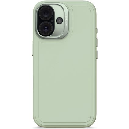 Decoded Stacks Coque iPhone 16 MagSafe Coque arrière en Silicone - Mist Green