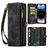 Caseme 008 Housse iPhone 14 Pro Etui avec Coque Détachable Porte-Monnaie - Noir
