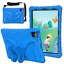 Mobigear Butterfly Coque iPad Air 11 Pouces (2024) Coque arrière en EVA + Bandoulière + Support Amovible - Bleu