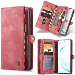 Caseme 008 Housse Samsung Galaxy S20 Etui avec Coque Détachable Porte-Monnaie - Rouge