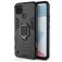 Mobigear Armor Ring Coque Realme C21Y Coque arrière Rigide Anti-Chocs avec Anneau-Support - Noir