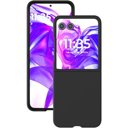 Mobigear Colors Motorola Razr 50 Ultra Plastique rigide Coque arrière - Noir