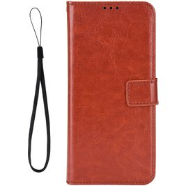 Mobigear Wallet Housse TCL 30 Plus Etui Porte-Monnaie - Marron