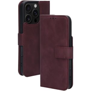 Mobiparts Classic Wallet MagSafe Housse iPhone 16 Pro MagSafe Etui Porte-Monnaie - Velvet Red