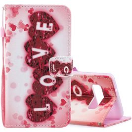 Mobigear Design Housse Samsung Galaxy S10 Etui Porte-Monnaie - L'amour Mobigear Design Housse Samsung Galaxy S10 Etui Porte-Monnaie - L'amour