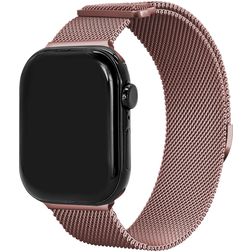 Mobilize RVS Bracelet Milanais Apple Watch Fermeture magnétique - 49/46/45/44 mm - Rose