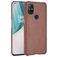 Mobigear Croco Coque OnePlus Nord N10 5G Coque arrière Rigide - Marron