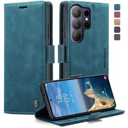 CaseMe 013 Housse Samsung Galaxy S26 Ultra Etui Porte-Monnaie - Bleu