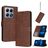 Mobigear Wallet Housse Xiaomi 14T Etui Porte-Monnaie - Marron