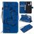 Mobigear Butterfly Housse Huawei P Smart Z Etui Porte-Monnaie - Bleu