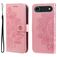 Mobigear Flowers Housse iPhone Air Etui Porte-Monnaie - Rose doré