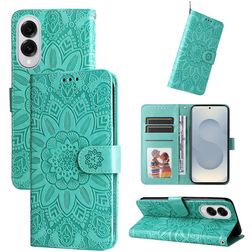 Mobigear Sunflower Housse Samsung Galaxy S25 Edge Etui Porte-Monnaie - Vert
