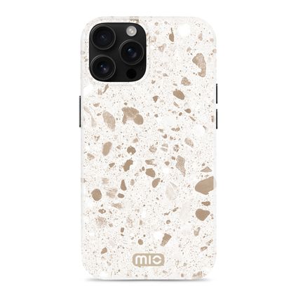 MIO iPhone 16 Pro Max MagSafe Plastique rigide Coque arrière - Soft Terrazzo