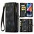 Caseme 008 Housse iPhone 15 Plus Etui avec Coque Détachable Porte-Monnaie - Noir