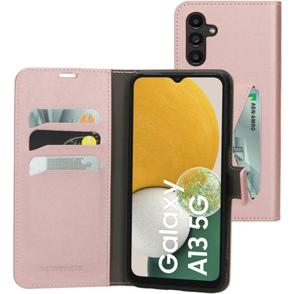 Mobiparts Classic Wallet Housse Samsung Galaxy A13 5G Etui Porte-Monnaie - Rose
