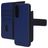 Mobiparts Housse Samsung Galaxy A17 Etui avec Coque Détachable en Cuir Véritable Porte-Monnaie - Bleu