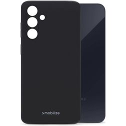 Mobilize Rubber Gelly Coque Samsung Galaxy A55 Coque arrière en TPU Souple - Matt Black